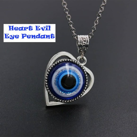 Heart Evil Eye Pendant - Picture 4 of 4